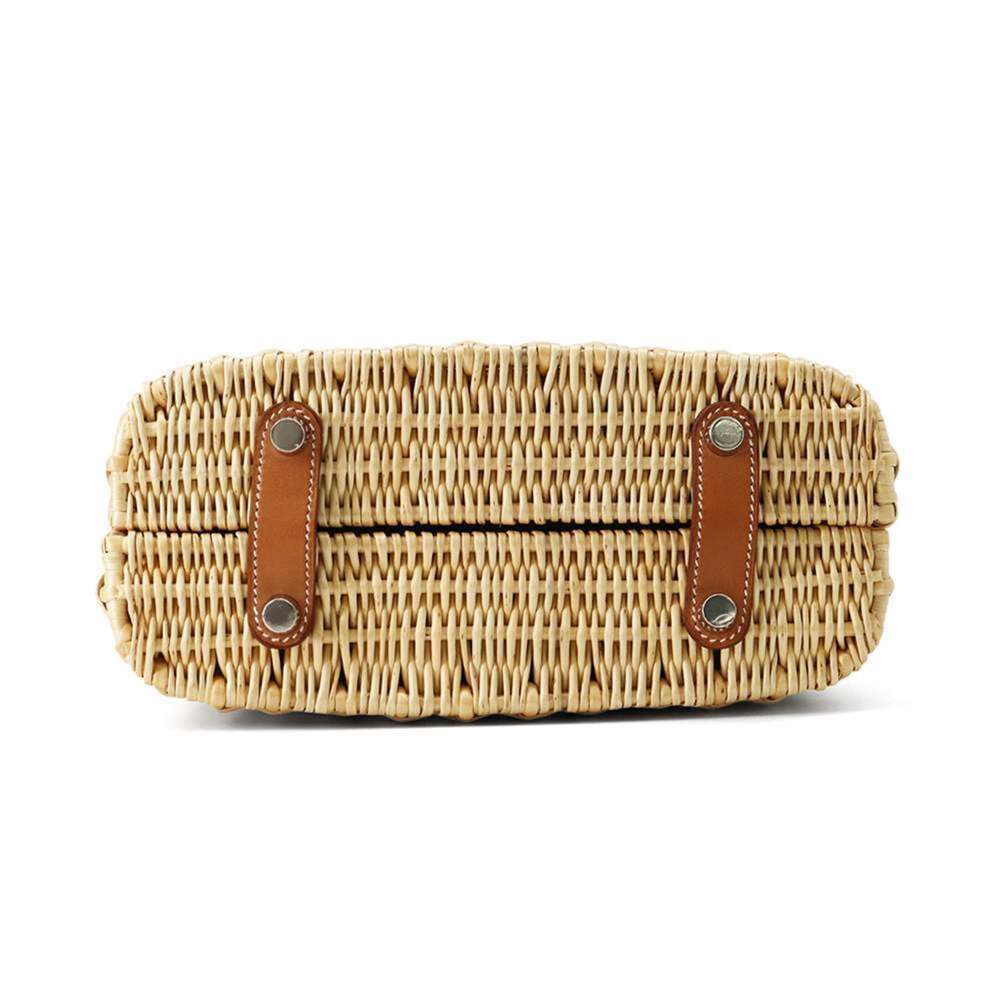 Hermes handbag Bolit Picnic 24 Natural Forb Willow Barenia C stamp - Picture 3 of 14